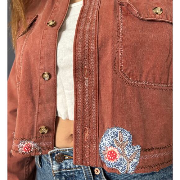 Stone Tones by Roulette Cropped Jacket with artful details - Picture 4 of 7